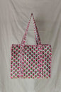 Spring Garden Bloom Handmade Quilted Tote Bag
